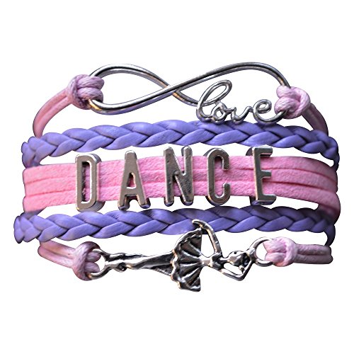 Infinity Collection Dance Bracelet- Dance Jewelry -Ballerina Charm Bracelet for Dance Recitals & Dancers, Dance Moms & Dance Teachers