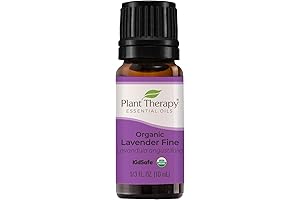 Plant Therapy Organic Lavender Essential Oil - 100% Pure, Undiluted, Therapeutic Grade