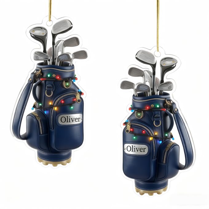 Personalisiertes Golf Weihnachtsdekoration 2025 - Individueller...