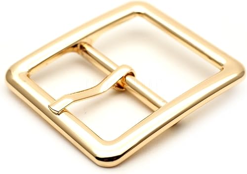 CRAFTMEMORE 1pc 1.5 pulgadas hebilla de cinturón de una sola punta hebilla de centro cuadrado hebillas de cuero artesanía accesorios SC711