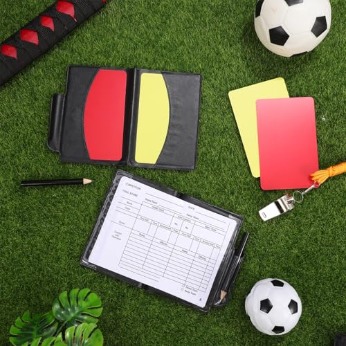Kit de árbitro Kisangel con pito metálico y tarjetas rojo y amarillo miniatura 3