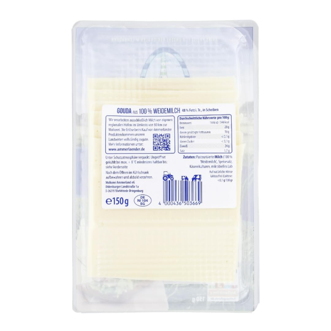 Ammmerlander Weide-Gouda mild-cremig Gouda Käse 150 gramm, 4er