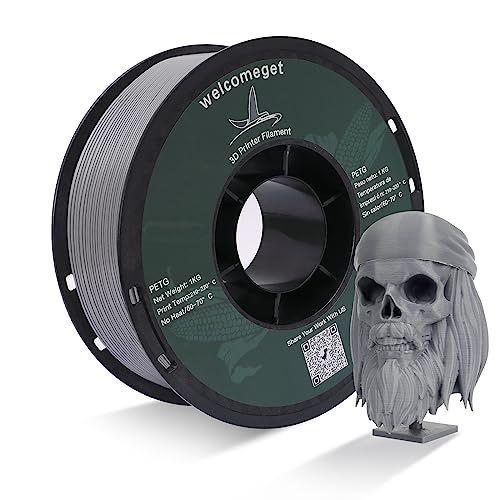 Welcomeget PETG 3D Printer Filament,One roll,Dimensional Accuracy +/- 0.03 mm, 1 kg...