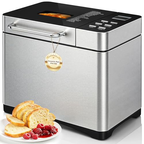 Manastin 2LB & 1.5LB Bread Maker Machine, 19-in-1 Automatic with