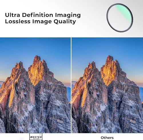 Image of MOSTOS - 49mm UV Filter for Camera Lens, HD Multi-Coated Optical Glass Lens Protector, Anti-Scratch UV Protection Filter with Ultra-Slim Aluminum Frame (Make Sure O49 Mark is Written On Your Lens)