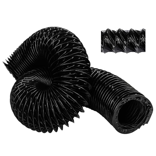 3 Marine Blower Hose Replacement for Boat Vent Bilge Blower Exhaust Fan Marine Exhaust Hose Fit for 3 Inch Flexible Marine Blower Duct Hose Ventilation Systems and Boat Bilge Heater 10 Feet Black