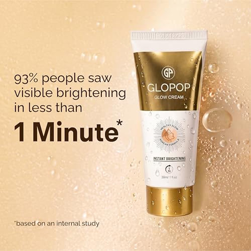 Image of Glow Cream for Face, 60 Sec Instant Glow | Korean Cream for Glowing Skin | Face Brightening Cream, Dark Spots Removal | 72 Hour Hydrating Face Cream for All Skin Types (30 ML)