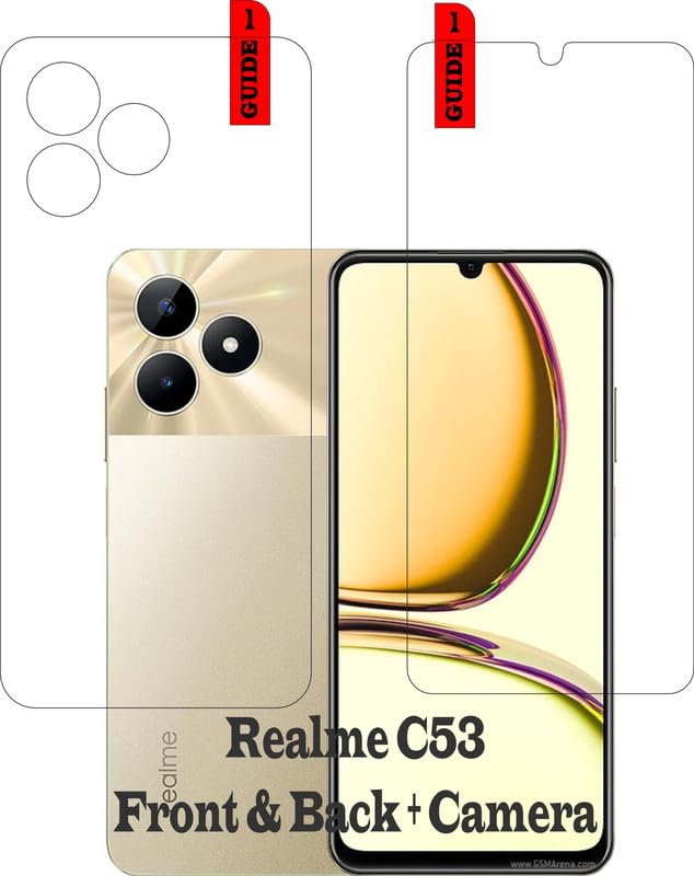 See full amazon price history chart for Spnrs Front Back screen Protector Compatible With Realme C53 (Pack Of 2) (Not A Tempered Glass) Spnrs Front Back screen Protector Compatible With Realme C53 (Pack Of 2) (Not A Tempered Glass) (B0CNRTLQLH) Amazon Price History, Amazon Price Tracker