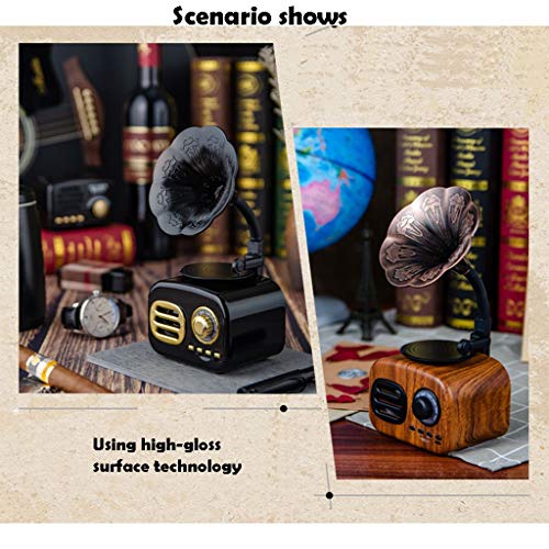Ornements de Gramophone Vintage, Haut-parleurs créatifs, Tourne-Disque avec Haut-Parleur Bluetooth en cuivre et Caisson… - Les Beatles, Paul McCartney, John Lennon, RIngo Starr, George Harrison Ornements de Gramophone Vintage, Haut-parleurs créatifs, Tourne-Disque avec Haut-Parleur Bluetooth en cuivre et Caisson… – Image 3