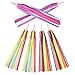 Yangfei 3 Paia Streamers per Bambini Filanti Bicicletta per Bambini Bici Manubrio Stelle Filanti Nastro Colorato Accessori Scooter Nappe Decorazione per Bici Bambini(3 Colori,28cm)