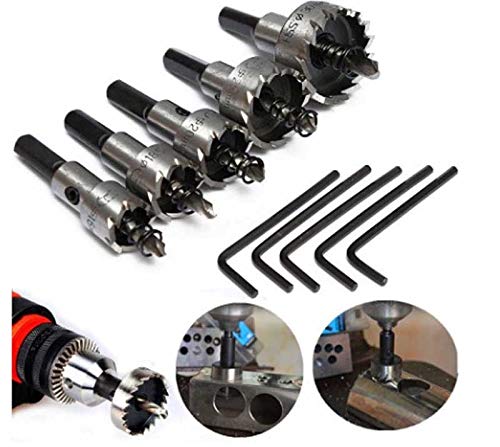 Atozshop11 5Pcs HSS Drill Bit Hole Saw Set Stainless Steel Metal Alloy 16-30mm Tool Kit (B08GSRH8NB) Amazon Price History, Amazon Price Tracker