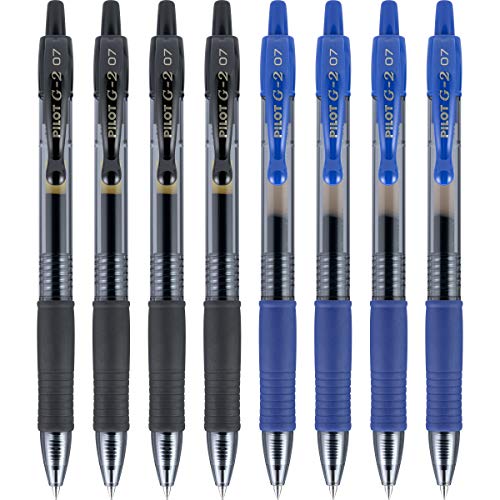 Pilot G2 Premium Bolígrafo Gel 1 mm Negro Pack 8 miniatura 1