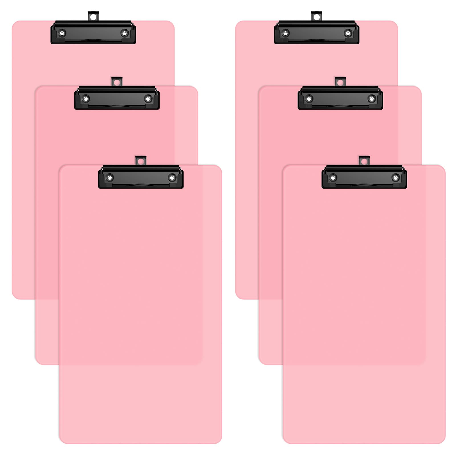 Zoenley Legal Size Clipboard Set of 6, Pink 8.5 x 14 Clip Board for Lawyer, Nurse, Business, with Low Profile Black Clip, Office & School Supplies โ image 1