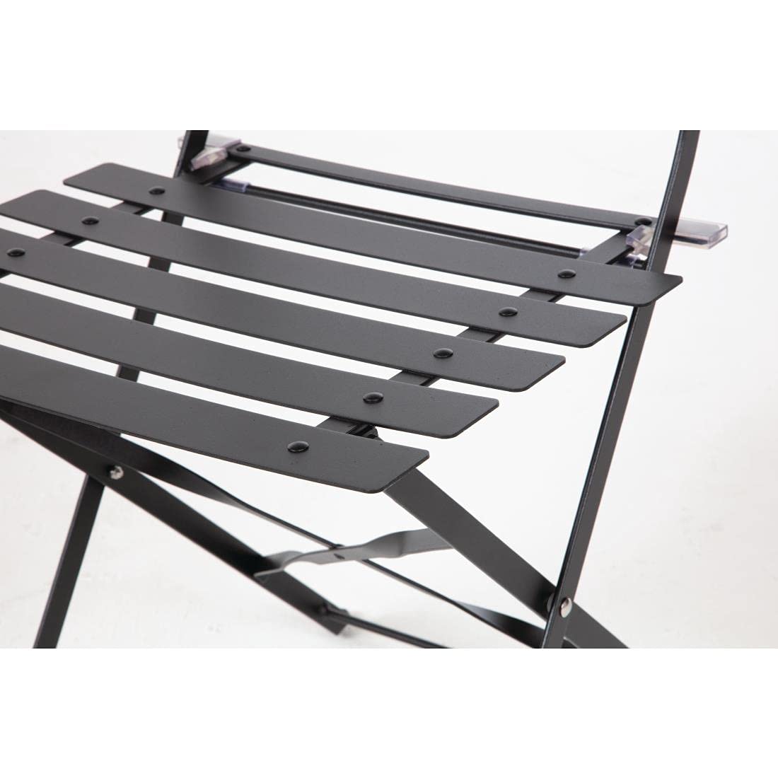 Bolero gh553 2 x sedie in stile nazionale per interni ed esterni, 800 mm x 387 mm x 471 mm, Nero