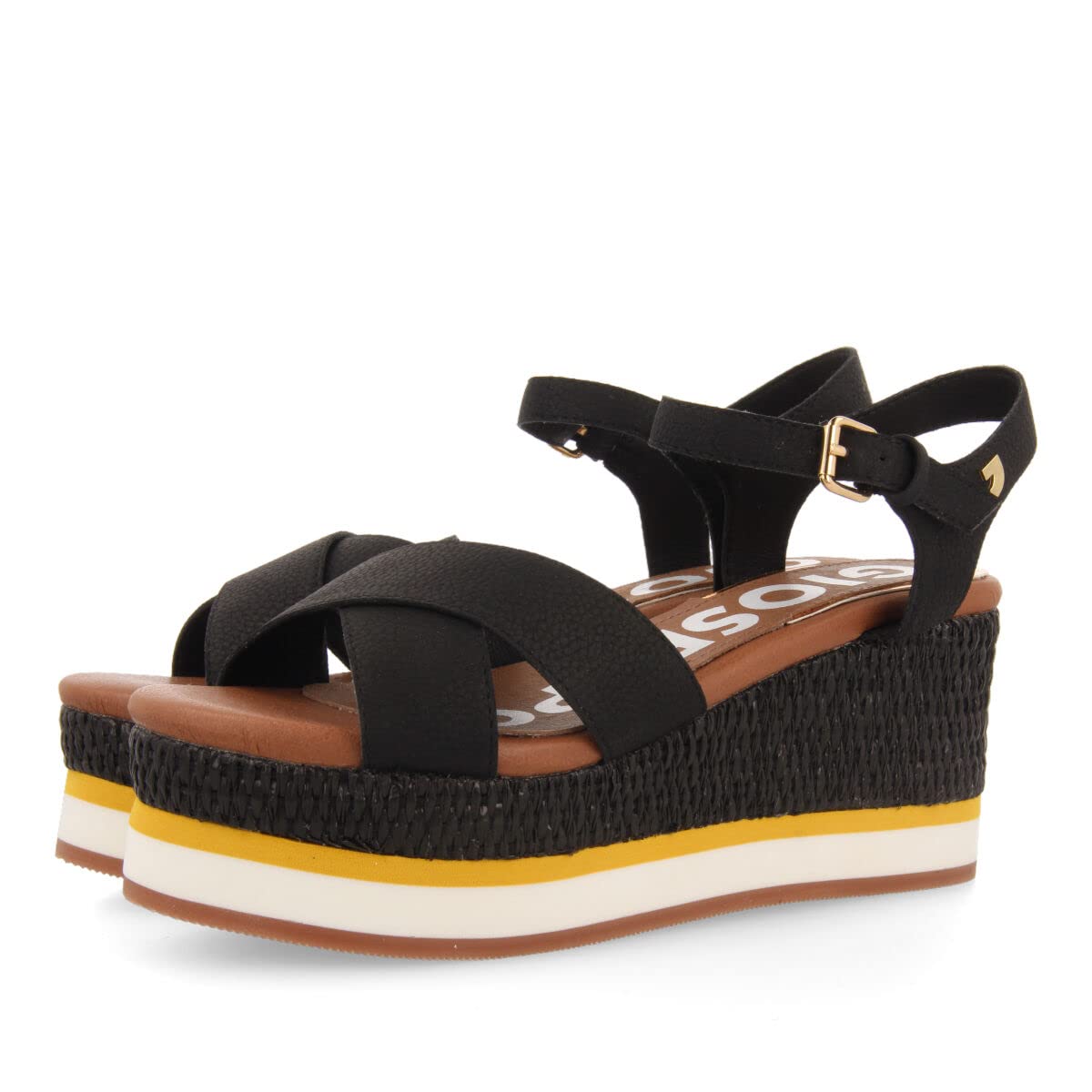 Gioseppo SEGET, Wedge Heels Sandals, Black,