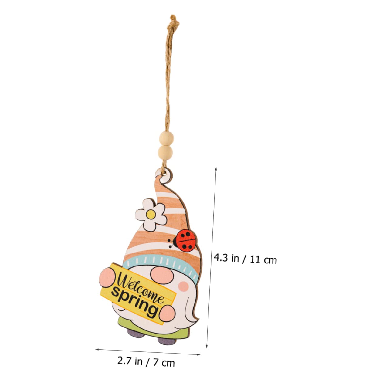 Ciieeo 4 Sätze Gesichtsloser Puppenanhänger Ostern Anhänger Geschenkidee Ostern Willkommensschild Für Die Haustür Osterbaum Osterszene Holzdekoration Holzschild-Ornament 5 Stück * 4
