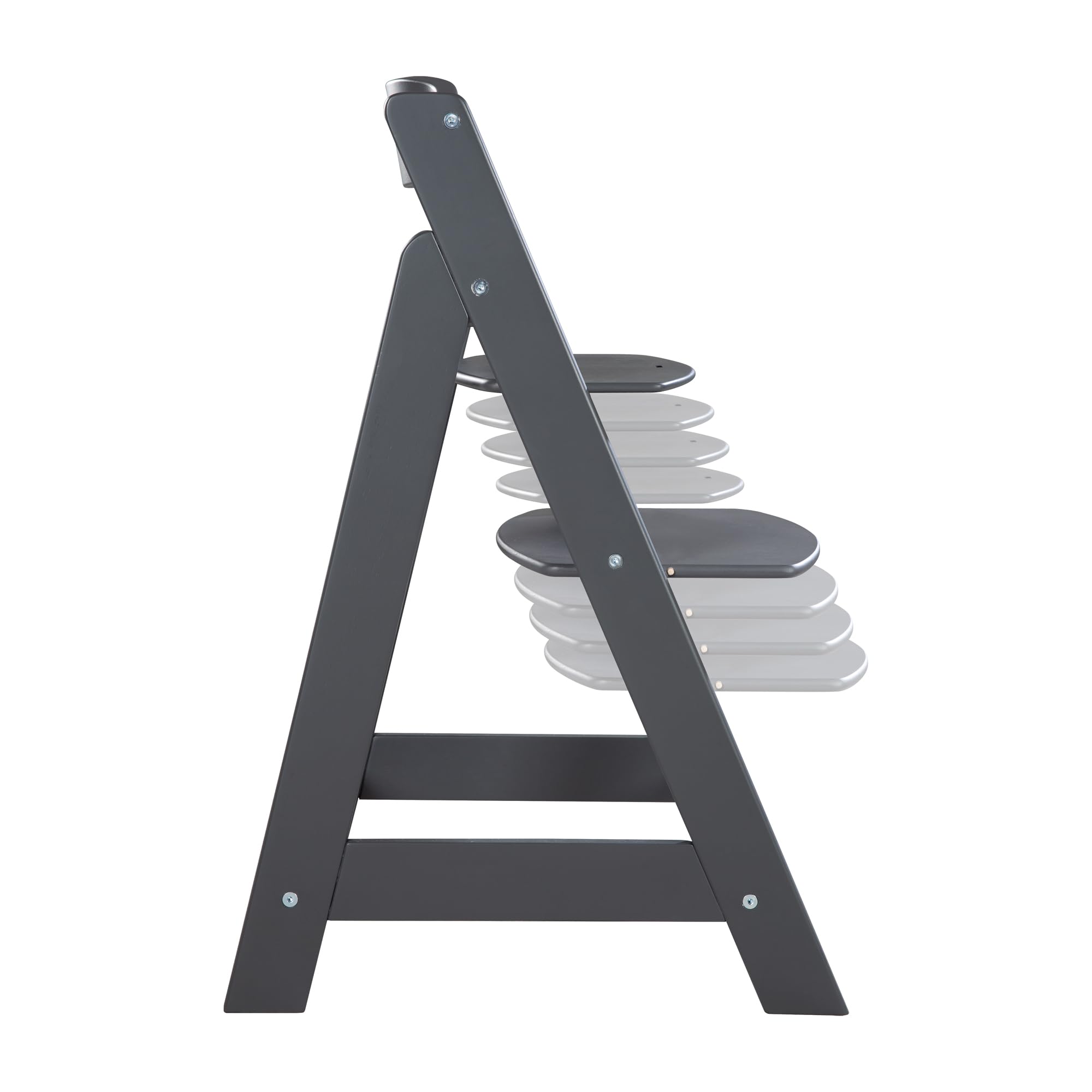 roba Trona Evolutiva de Madera Antracita - Sit Up Click 'N' Flex - Altura Ajustable - de 6 Meses