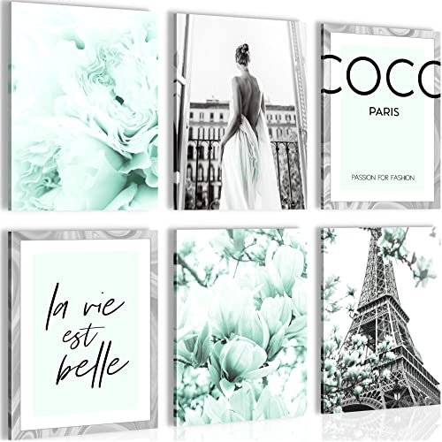 Cuadro Decorativo Sin Marco - Collage De Flores Rosas Moderno | Impreso En Tablero MDF, Listo Para Colgar