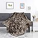 LANGRIA Luxury Super Soft Faux Fur Fleece Throw Blanket Cozy Fluffy Warm Breathable Lightweight and Machine Washable Dyed Fabric for Winter - Decorative Throw for Couch Sofa Bed (50" x 60", Brown)