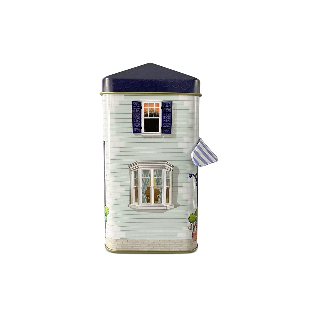 Stylebox Boîte à Biscuits Maison De Village En Tôle – 12 X 7,5 X 15 Cm – 1000 Ml – Décorative & Alimentaire