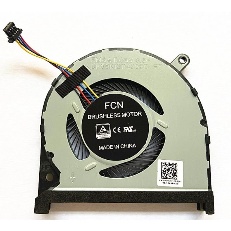 New CPU Cooling Fan for DELLs Inp RIONs 7000 P83F 7591 7590 Laptop Fan 0MPHWF 861FC 1323-01BH000 DFS5K12114262D FM6A