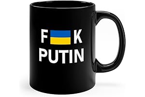 Fuck Putin Ukraine Flag Coffee Mug: Show Your Support