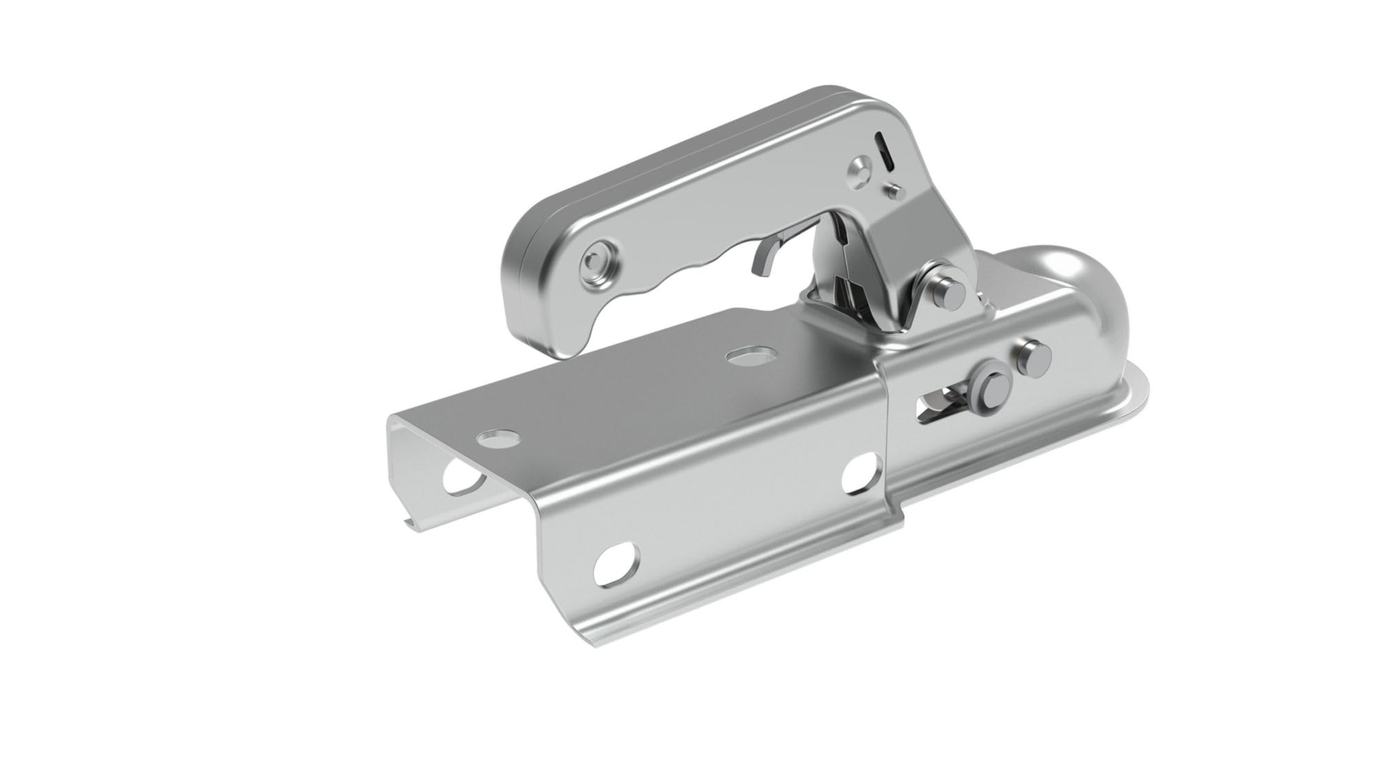 Unitec 10335 Tête d'attelage de remorque carrée argenté 60 mm