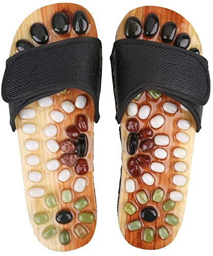 Grofilo Fitness Massage Slippers Acupuncture Points and Arch Pain Massage Wooden Shoes for Adult Men and Women (B099K2MB9R) Amazon Price History, Amazon Price Tracker