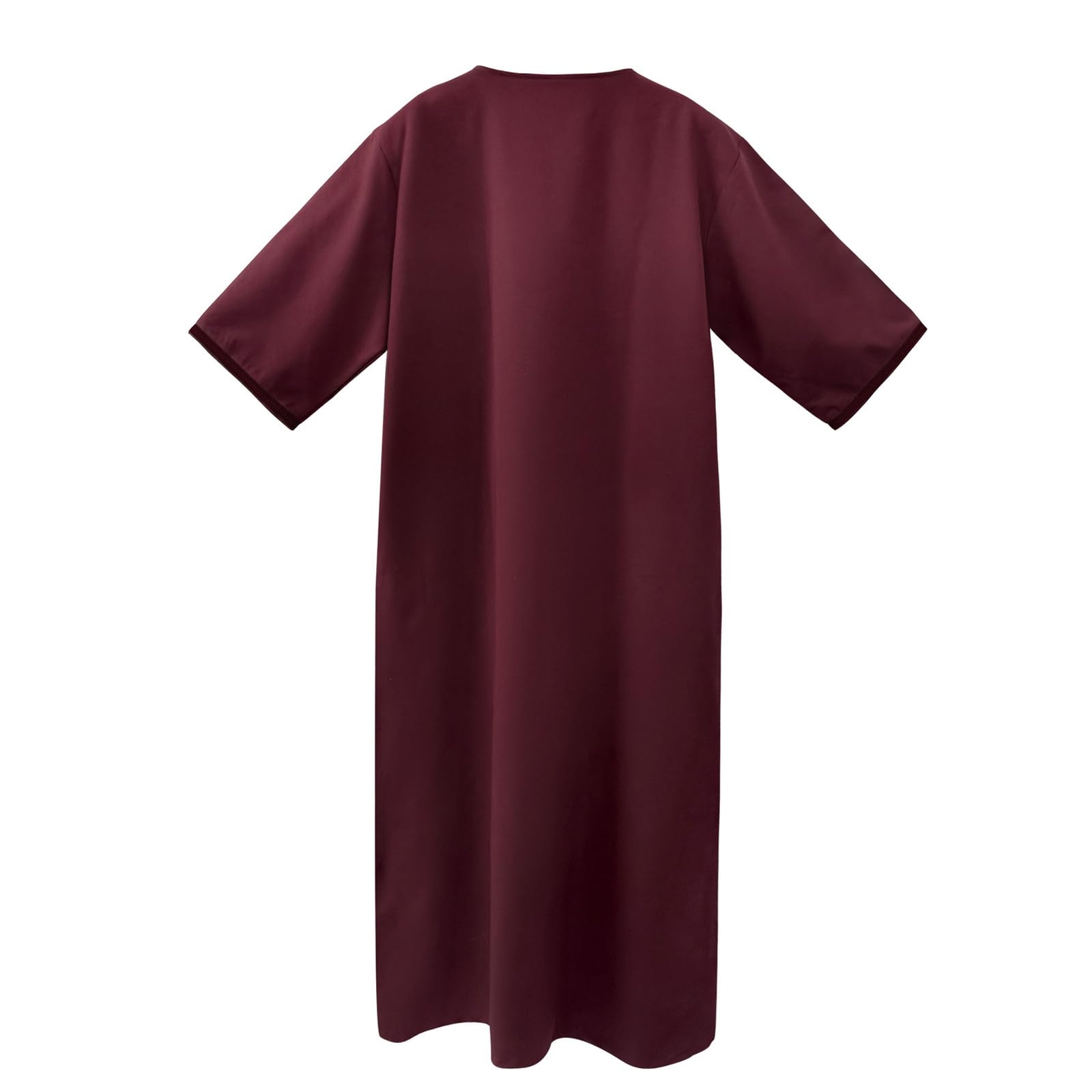 Djellaba - Abito da preghiera da uomo musulmano Qamis manica lunga in stile caftano marocchino Ramadan Khimar Dishdasha uomo musulmano abbigliamento da sera dubai islamico pigiama jilbab