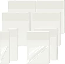 Transparent Sticky Notes – 400 Pieces of Waterproof Sticky Notes, Easy to Write, Re-Adhesive, Block Notes for School, Home, Office