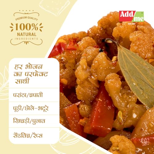 Image of Add me Sweet Mixed Pickle of Gobhi gajar Shalgam Pickles 1.2kg Punjabi Pickles. Sweet & Sour Mix achar of Carrot, Turnip & Cauliflower with Onion & Garlic 2 x 600gm achaar