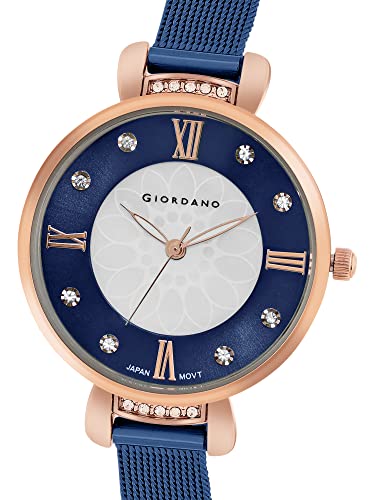 Giordano-Analog-Stylish-Watch-for-Women-Water-Resistant-Fashion-Watch-Round-Shape-with-3-Hand-Mechanism-Wrist-Watch-for-Girls-Ladies-to-Compliment-Your-LookIdeal-Gift-for-Female-GZ-60075
