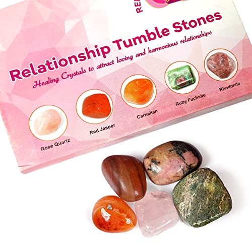 Image of Reiki Crystal Products Certified Natural Crystal Tumble Stone Kit | Multiple Crystal Stone Sets for Meditation, Reiki, Chakra & Spiritual Practices