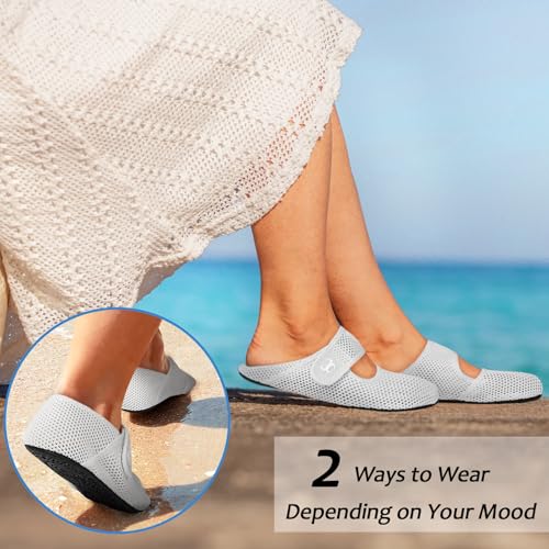 Image of Water Shoes for Women Men Barefoot Beach Swim Aqua Socks Summer Wide Slides Sandals Quick Dry Pool River Sea Sock Shoes