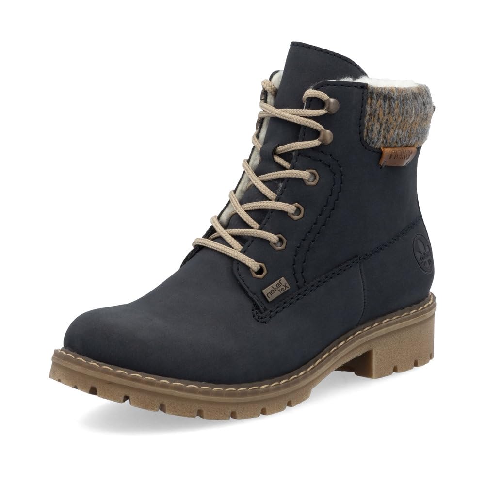 Rieker Damen Schnürstiefeletten Y9118, Frauen Stiefeletten, wasserabweisend, riekerTEX