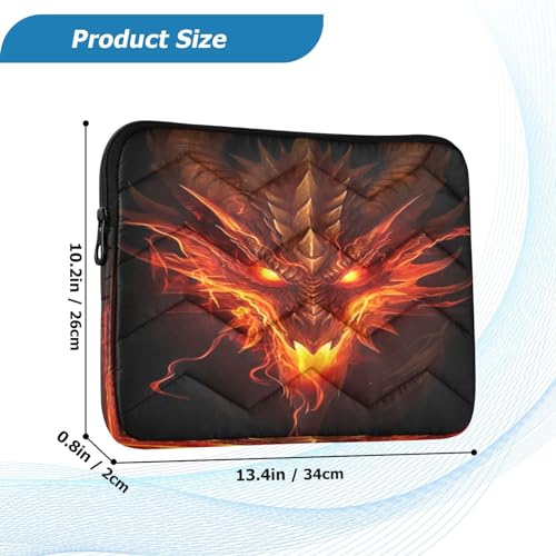 Funda para portátil rojo Dragon Head 13-14 pulgadas miniatura 3