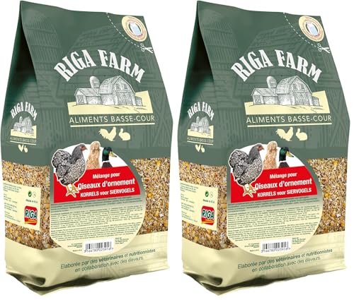 Riga - Menu Volaille Agrement - Mélange De Graines Et Céréales - Riche en Vitamines Et Minéraux - Sain Et Nutritif - Élaboré par des Vétérinaires Et...