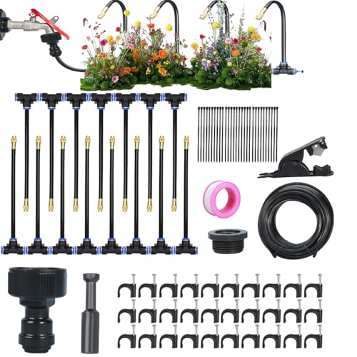 Arrosage pour de terrasse et pelouse avec émetteurs réglables 360° précis