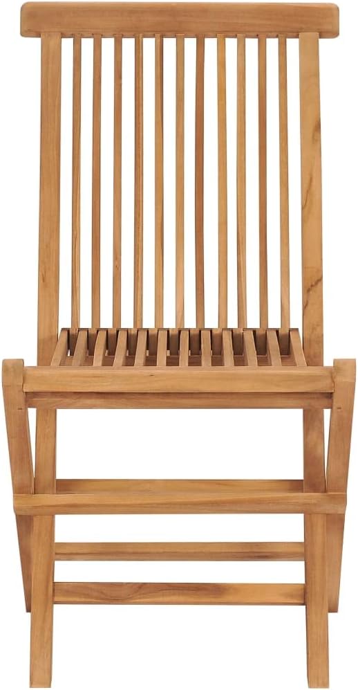 Folding Patio Chairs 2 pcs,Camping Chair,Porch Furniture,Garden Chair,Rustic Kitchen Chairs,Assembly Required,Used for Deck, Apartment Balcony, Fishing, Solid Teak Wood