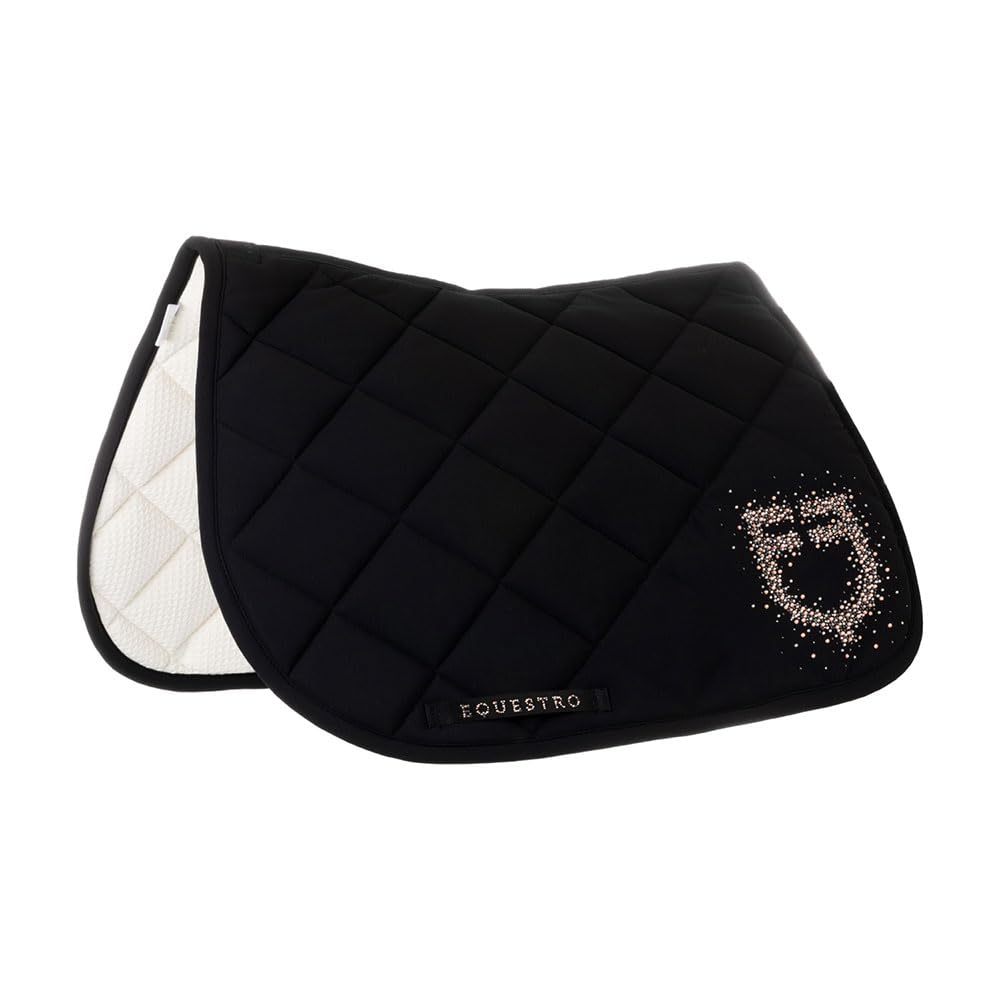 Sottosella da salto in tessuto tecnico con logo in strass Stone edition full