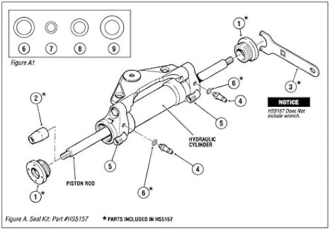 Dometic SeaStar Seal Kit, HS5157, with Wrench