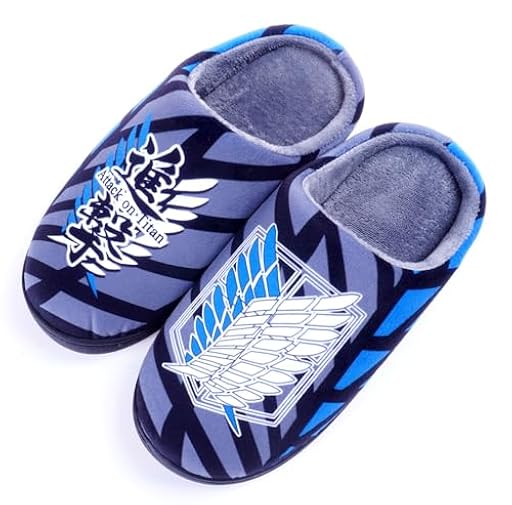 WANHONGYUE Anime Pantuflas Hombre Mujer Invierno Cálido Suave Zapatillas de Casa Antideslizantes Zapatos para Interiores Exteriores AOT LOGO 44-45 EU | Ya disponible en tu tienda friki favorita! En mundofriki.es! WANHONGYUE Anime Pantuflas Hombre Mujer Invierno Cálido Suave Zapatillas de Casa Antideslizantes Zapatos para Interiores Exteriores AOT LOGO 44-45 EU | Ya disponible en tu tienda friki favorita! En mundofriki.es!