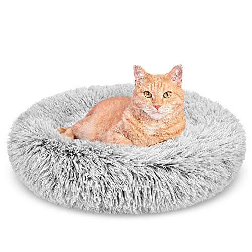 GASUR Dog Bed Cat Beds Donut, Soft Plush Round Pet Bed Small Mini