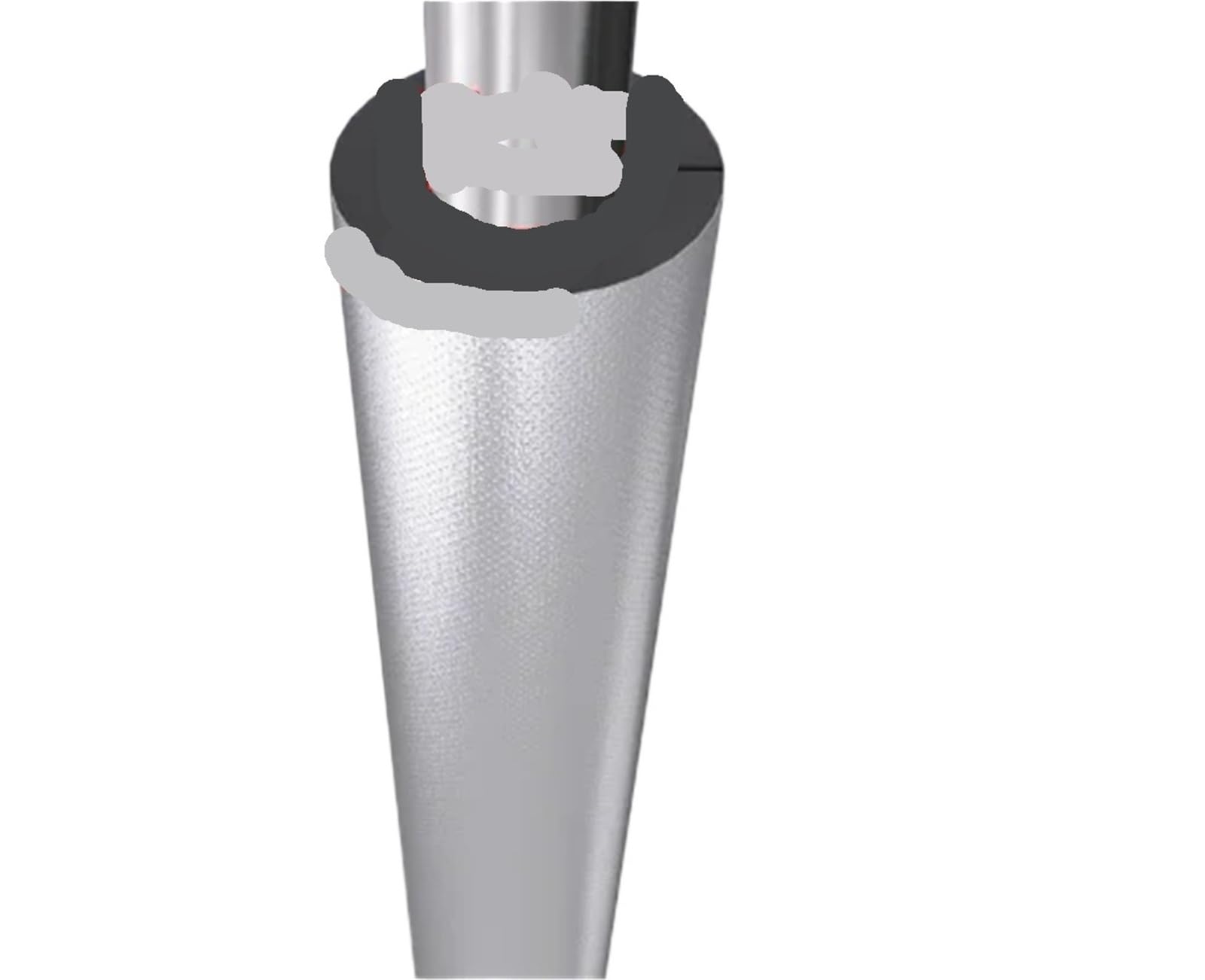Tubo aislante de goma esponjosa 1,8 m, autoadhesivo, resistente a la intemperie, anticongelante y preservación del calor for exteriores Para Conductos De Aire Acondicionado(60mm self-adhesive)