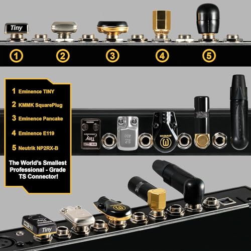 24 Inch - WBC-PRO-PEDAL – 22 AWG - Low-Cap (18pF/ft) – Pro-Grade – Graphite-based - Dual-Shielded Pedal, Effects, Patch, instrument cable with Eminence Tiny Gold Plated Angled TS Connectors