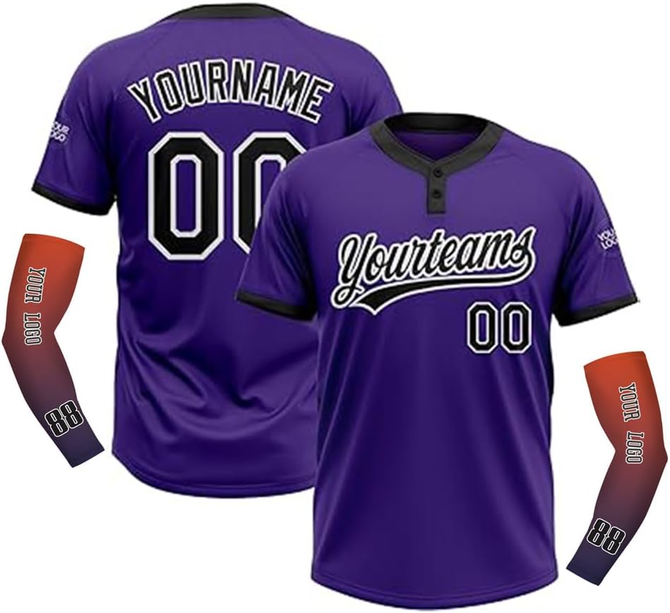 Custom Jersey Uniforms Lightweight Baseball/Softball Jersey for Boy Youth Adult