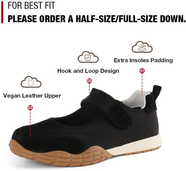 COOLLULU Mary Jane Shoes Sneakers for Women Fashion Ballet Sneakers with Foam Insole Non Slip Sneakerinas Retro Tennis Lightweight Flats Footwear for Daily Walking Causal Dressy - Image 5