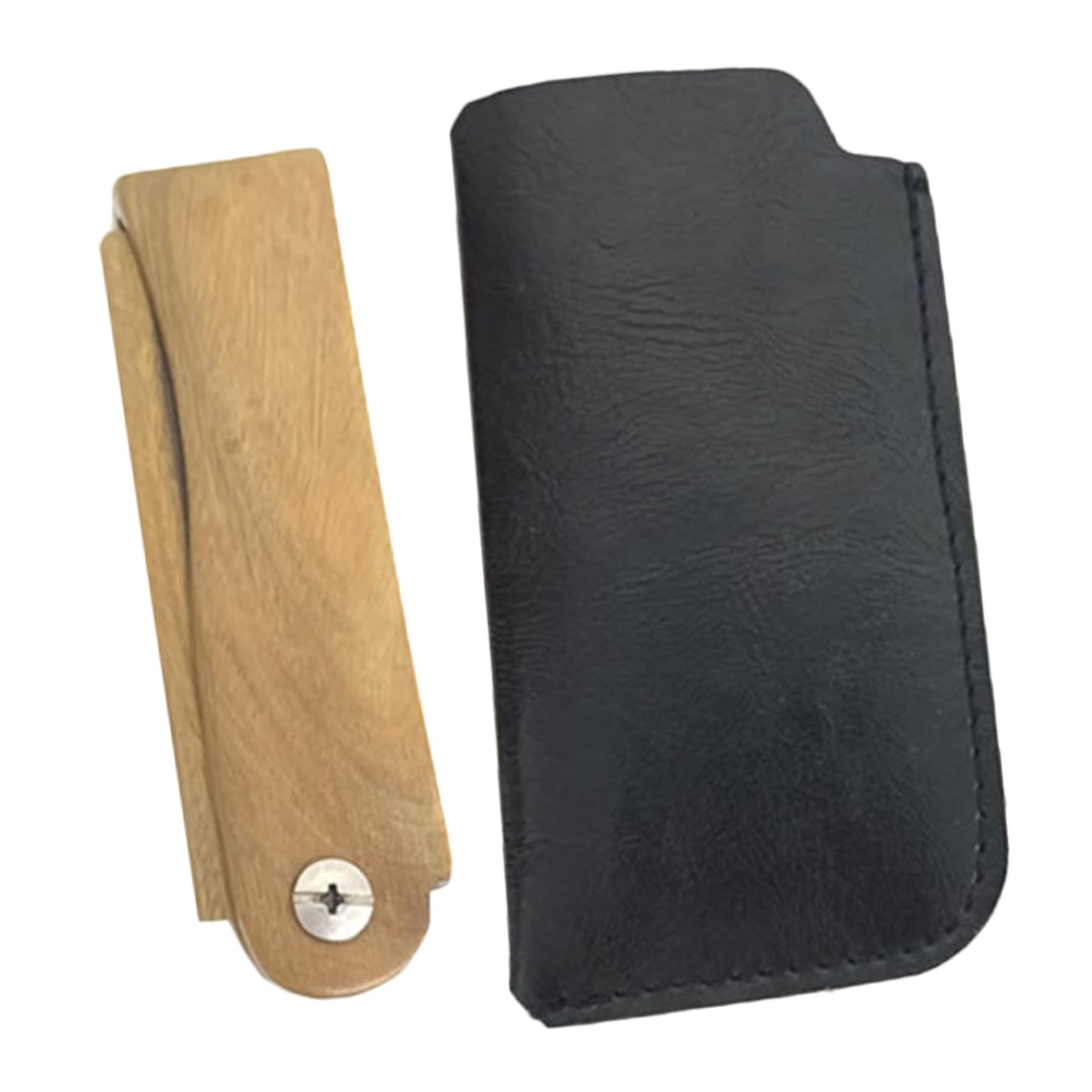 Baluue Wooden Beard Comb Folding Hair Supply for Travel Home Use Mustache Brush