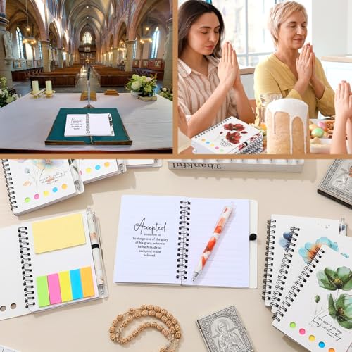 Kosiz 12 Sets Christian Gifts Bulk Prayer Journal, Pen, Water Color, Light by Kosiz - Used condition - Image 6
