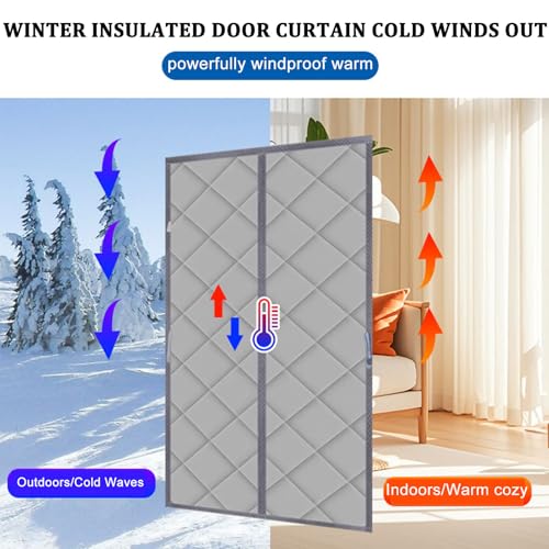 Rideau isolant thermique en coton épais imperméable pour l'hiver